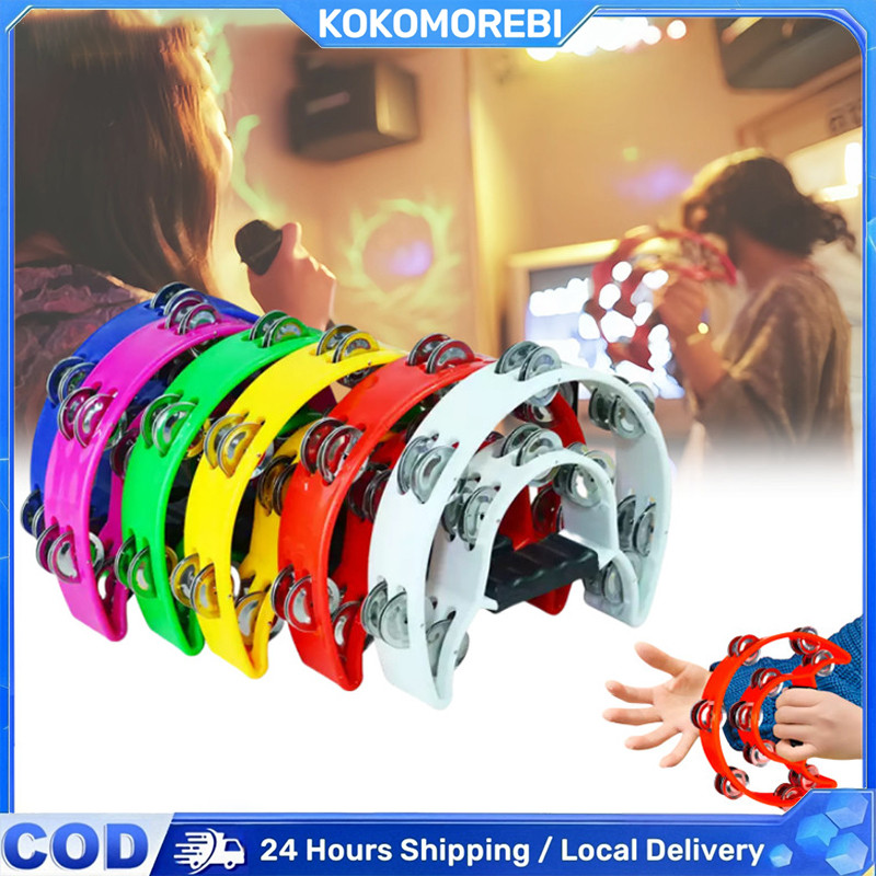 Alat Musik Tamborin Tambourine Double Ring Kecrekan Tambourine/Double Ring Gereja Tambourine Instrum