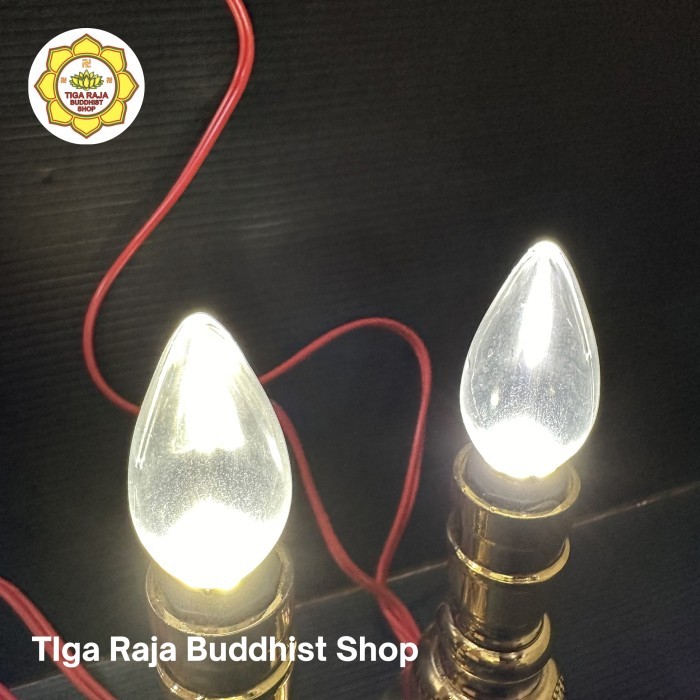 Bolam Lampu Sembahyang Led Nyala Putih Bening CA