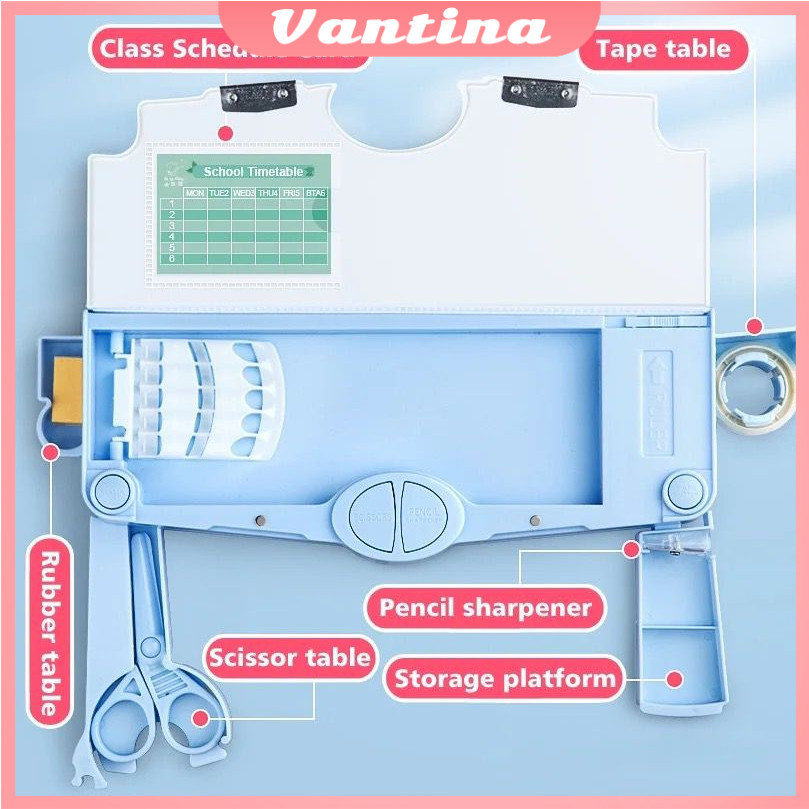 

Pencil Box Kotak Pensil Mekanik Multifungsi Pensil Box Lengkap Peruncing Gunting Isolasi Penghapus