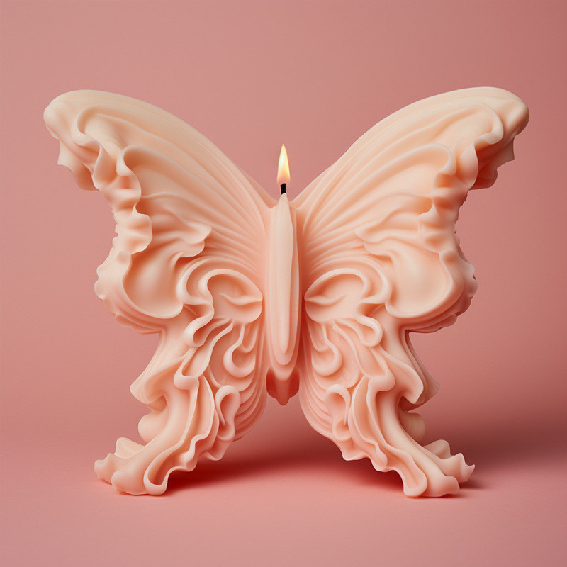 

DIY Butterfly Candle Silicone Mold Handmade Soap Aroma Candle Plaster Butterfly Angel Ornament Molds Home Decoration Crafts