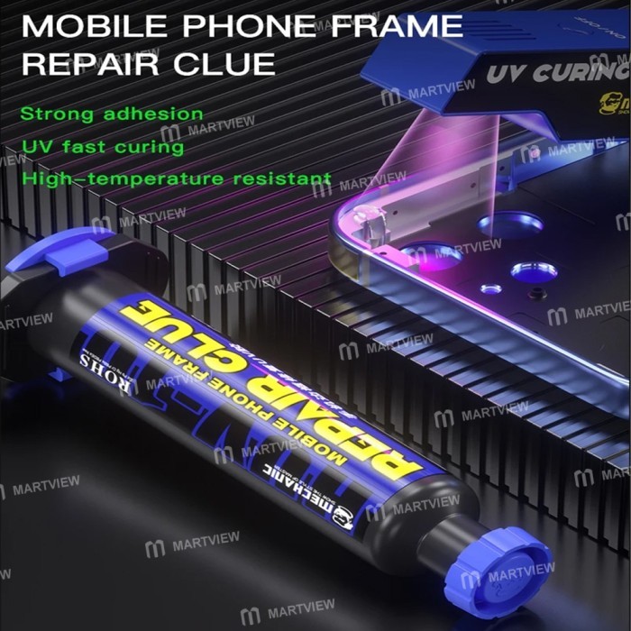 

ORIGINAL MECHANIC HUV 10 Lem Frame Handphone Bingkai HP Repair Glue isi 10CC