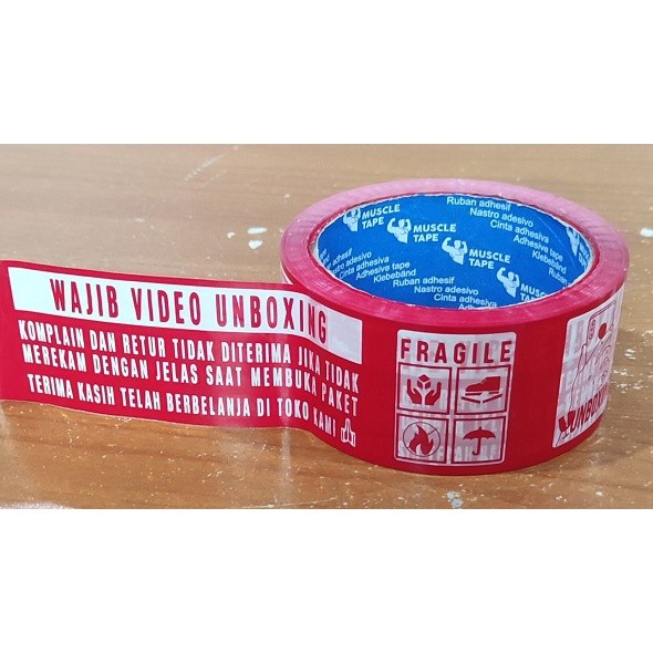 

NAT - 1 ROLL LAKBAN MUSCLE UNBOXING MERAH