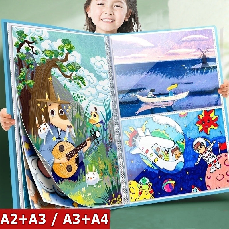 

Portable Drawing Portfolio Folder A2 A3 Document Organizer File Holder Tranpsarent Poly Pocket Folder For Drawing