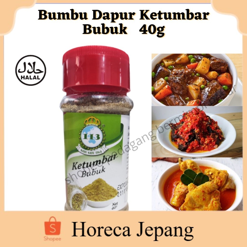 

113 Ketumbar Bubuk 40g / Bumbu Dapur / Penyedap Rasa/ Rempah Rempah/ Bumbu Masak/ Ketumbar