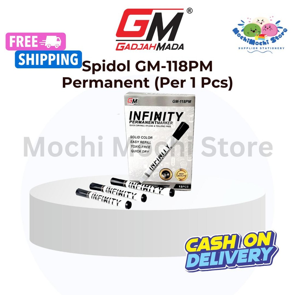 

PER PCS Spidol Permanent GM-118PM | Spidol Permanent Marker | Permanent Marker