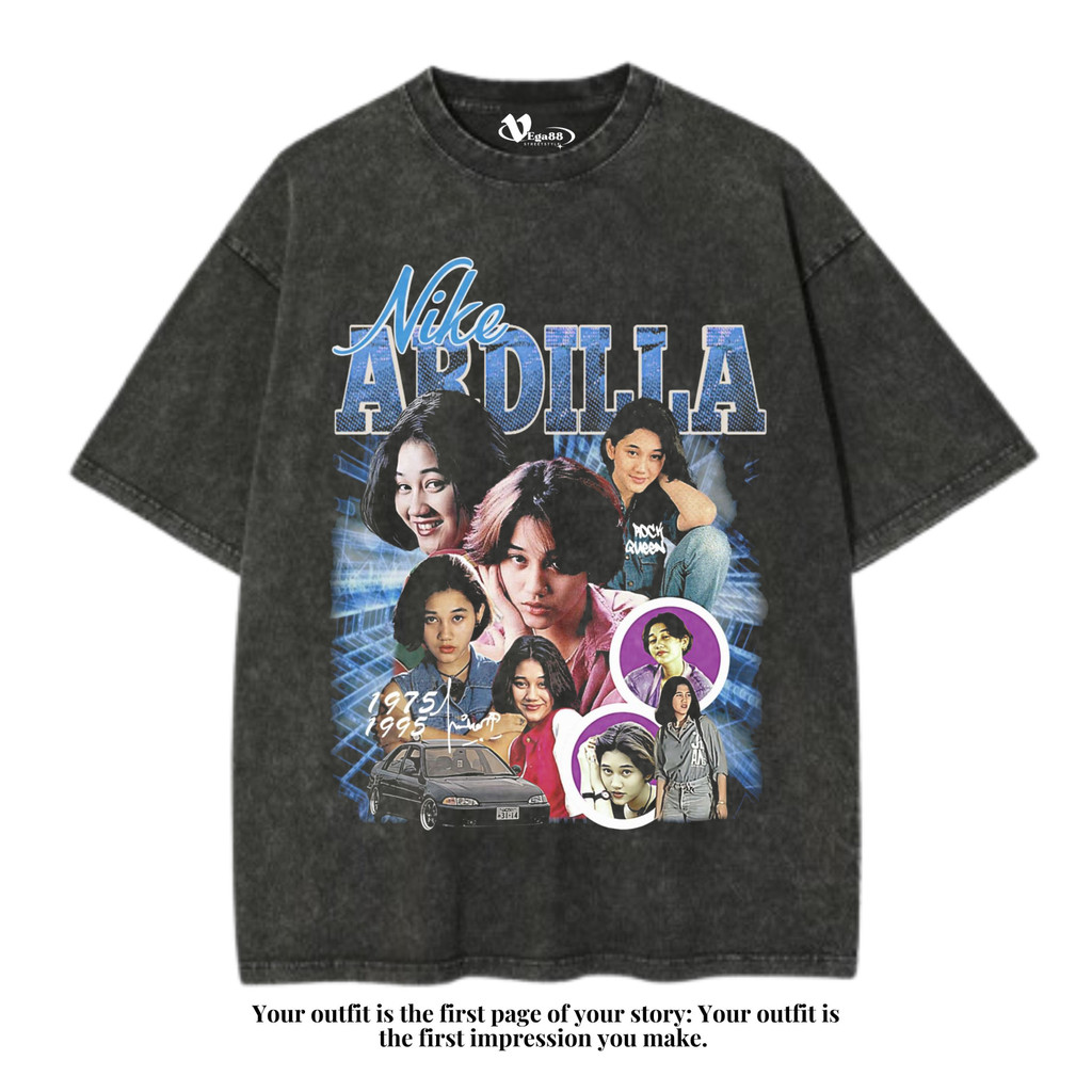 VEGA88 *nike ardilla* Kaos oversize | t-shirt oversized | kaos washed | washing | vintage tee