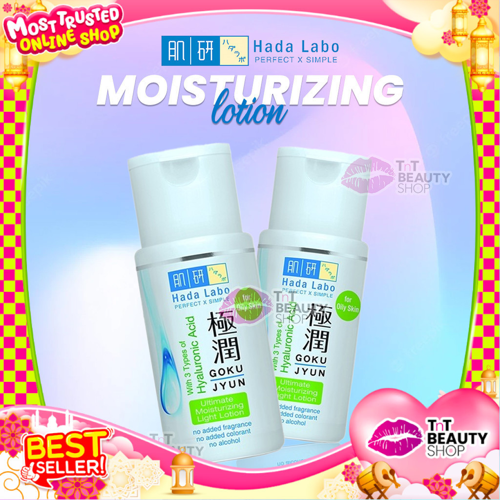 HADA LABO Gokujyun Ultimate Moisturizer Lightening Lotion 100ML | Garis Hijau | Tnt Beauty Shop