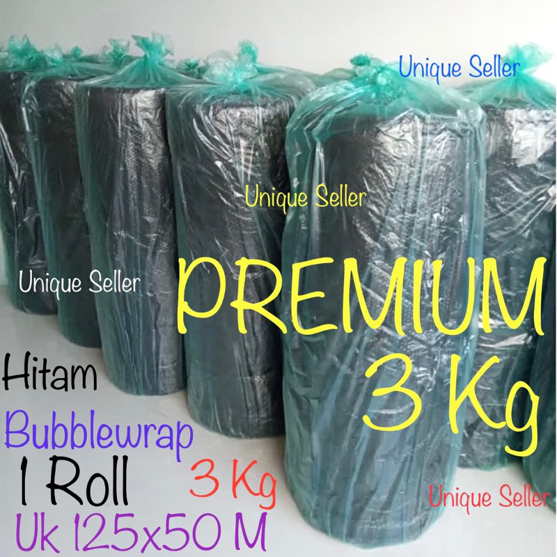 

Bubble Wrap Roll 125 x 50 Meter HITAM 3 KG Premium / Bubblewrap ROLL HITAM 125x50 Meter