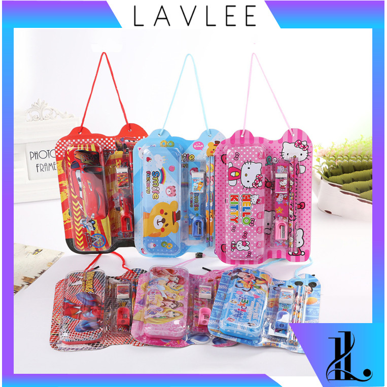 

LAVLEE - S6139 Set Alat Tulis 6 in 1 / Stationery Set Souvenir Anak / Paket Alat Tulis Sekolah / Fancy Set Anak Motif Karakter Lucu