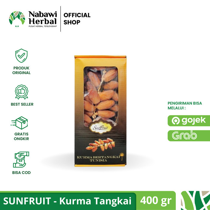 

SUNFRUIT - Kurma Tangkai Tunisia Sunfruit 400gr