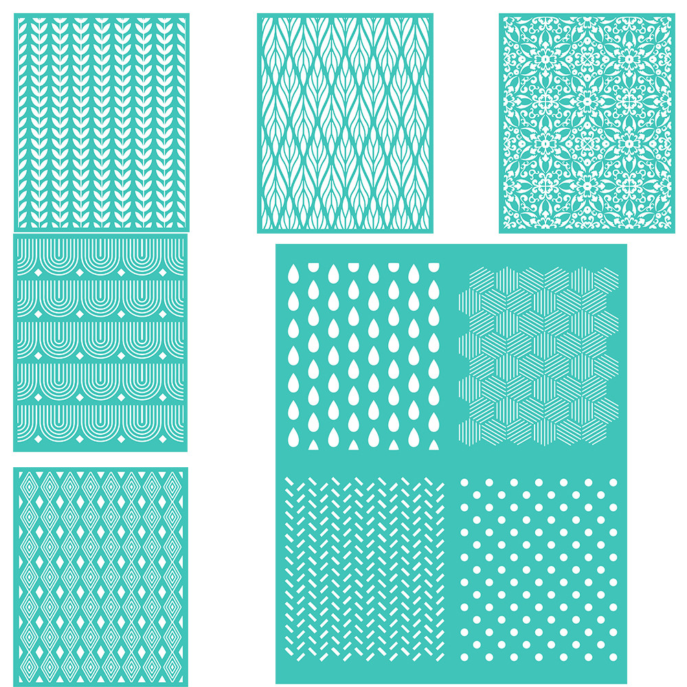 

Leaves Rain Drop Pattern Reusable Silkscreen Stencil For Furniture Accents Clothing Use Easy Transfer DIY Crafts Printing Tool