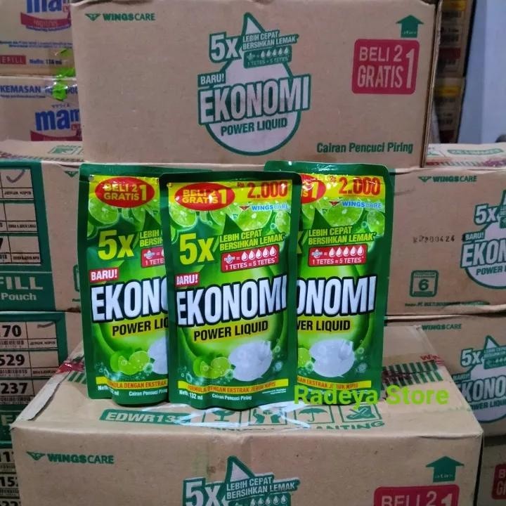 1 DUS isi 24pcs Sabun pencuci piring ekonomi 122 ml JAWA BARAT - [NEW] - GO52 SEMBAKO