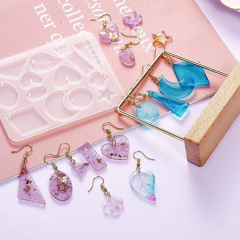 

Earrings Pendant Epoxy Resin Molds Silicone Mold For Earring Handmade Jewelry Resin Casting Moulds DIY Jewelry Making Tools