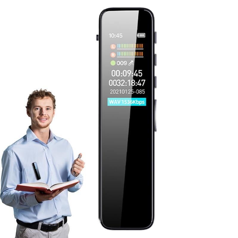 Audio Recorder Light MP3 Player Mini Sound Audio Recorder Noise Reduction Stereo Professional Dictap