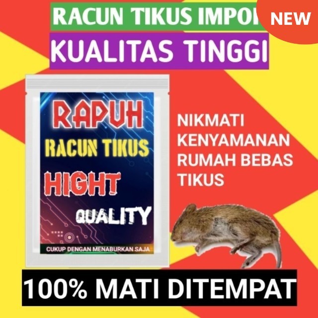 RACUN TIKUS MAO WANG TIKUS MATI KERING TIDAK BERBAU / RACUN TIKUS MAO WANG