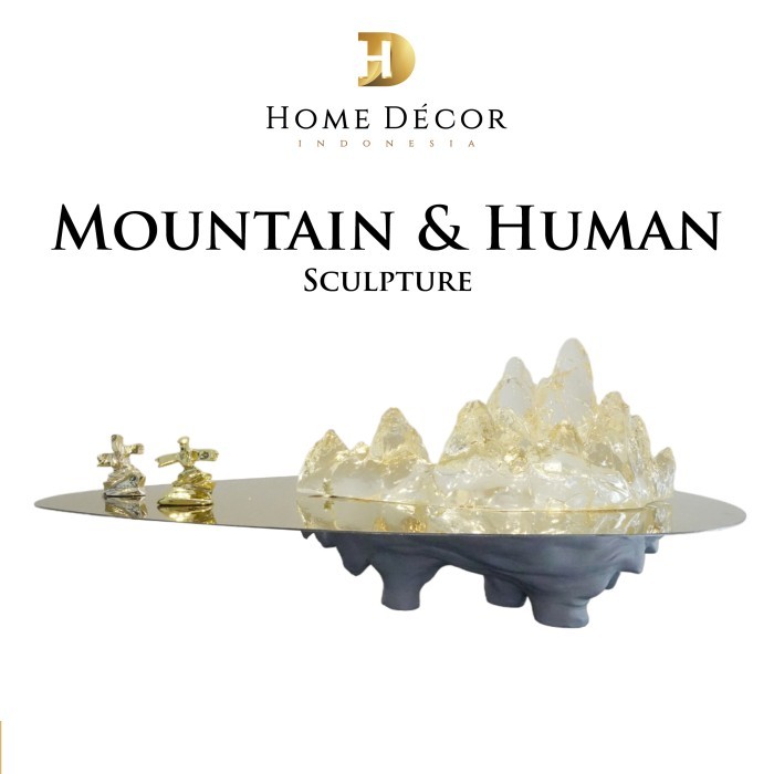 Decoration Patung Berbentuk Pemandangan Pegunungan dan Hiasan Manusia - Pajangan Patung Berbentuk Pe