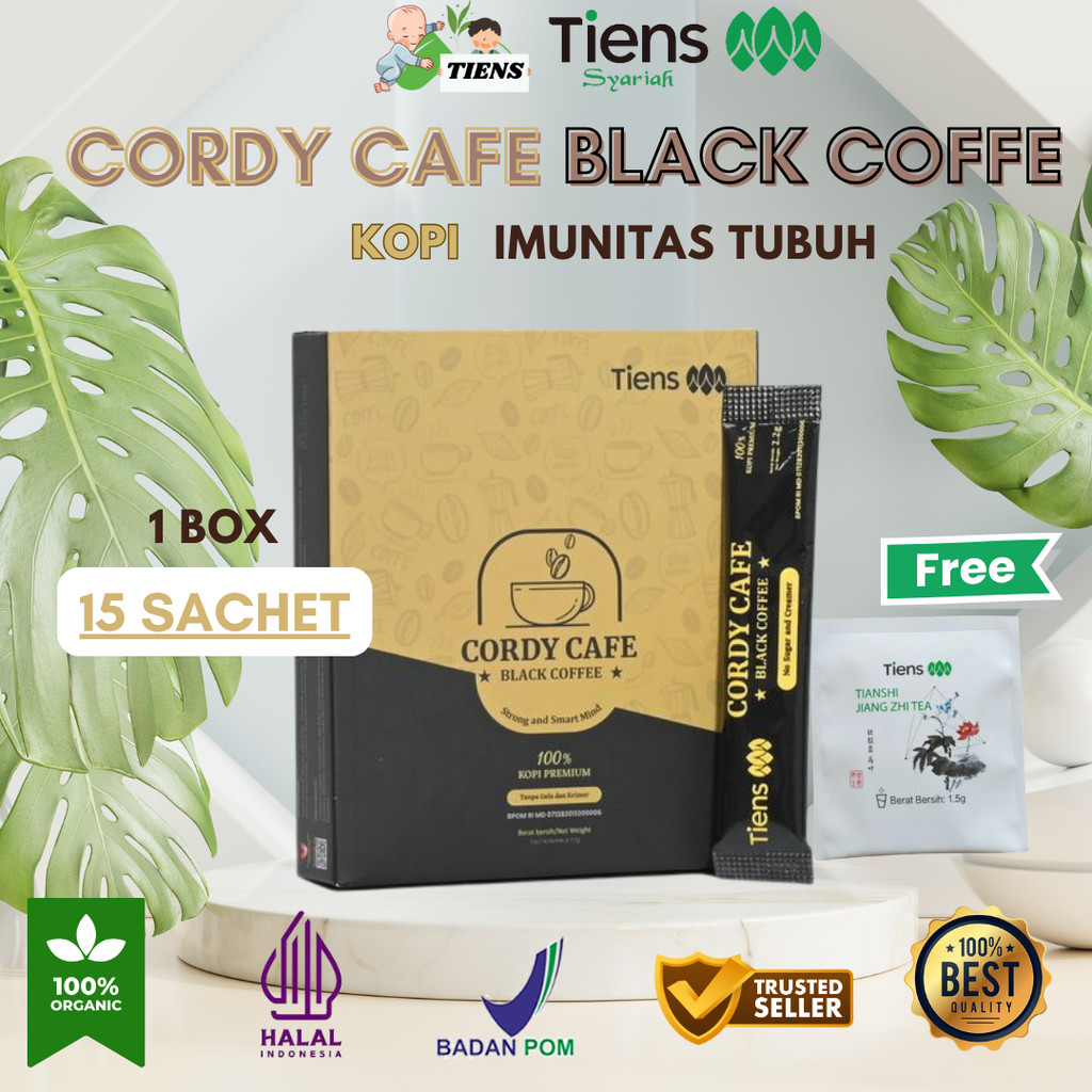 

TIENS CORDY CAFE BLACK COFFE ORIGINAL SEGEL 1 BOX