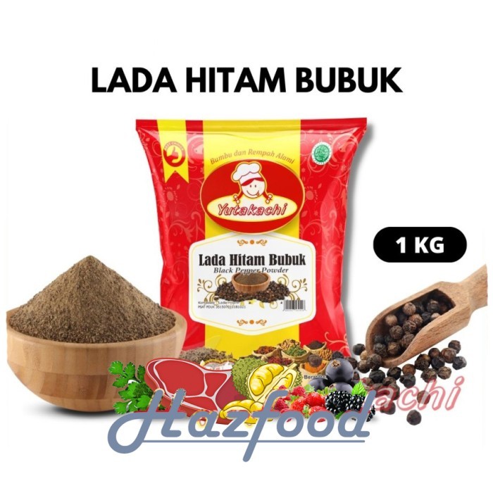 

Lada Hitam Bubuk Black Pepper Powder 1 Kg Yutakachi