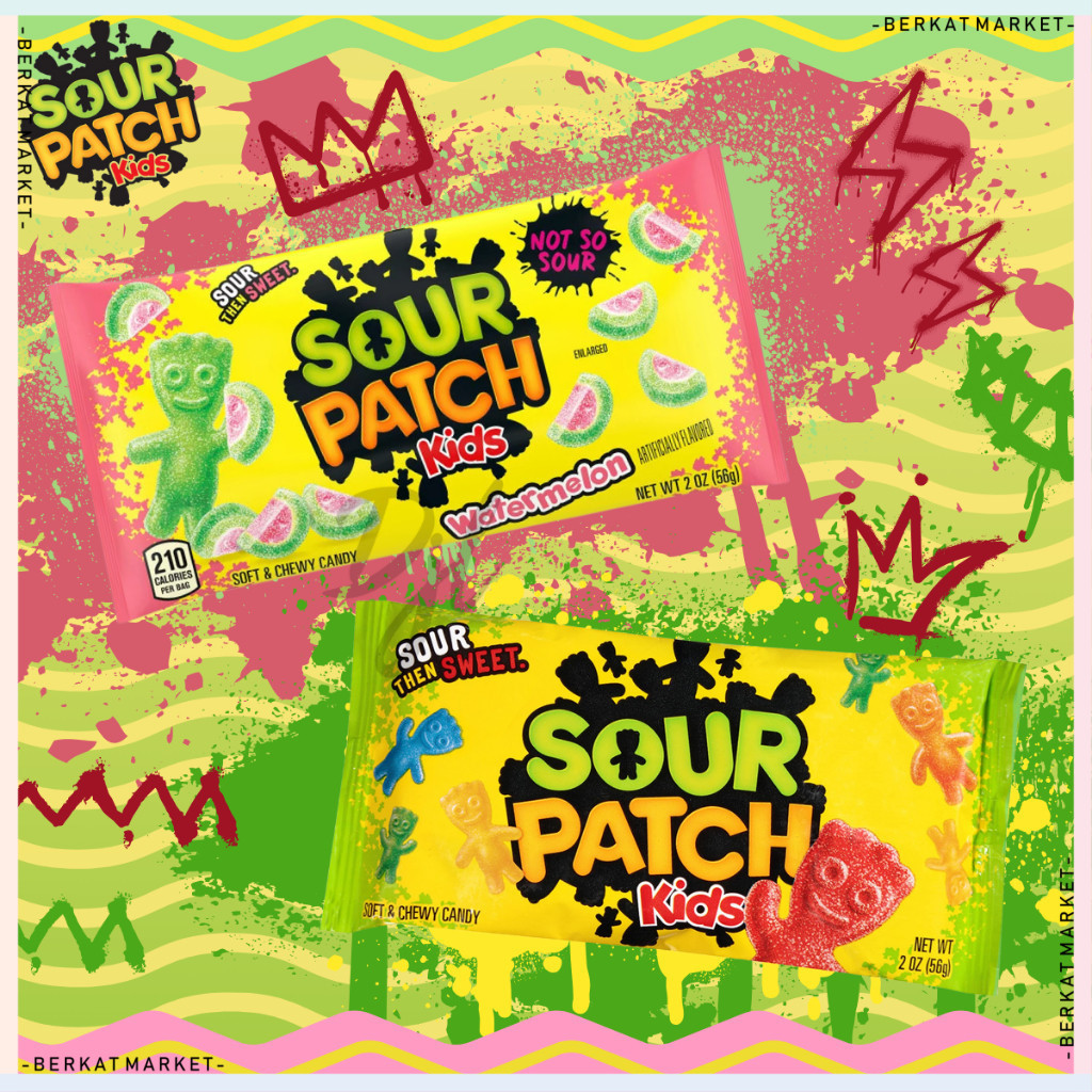 

Sour Patch Sourpatch Kids Candy Extreme Permen Anak Asam Import Impor 56g 1 Pcs Jelly Lunak Yupi Gummy Chewy Cheweez Karet Korea Pushpop Jeruk Bean Been Boozled Spinner Karakter Aneka Rasa Buah Love Aneh Toples Kiloan Import Halal Luar Negri Viral