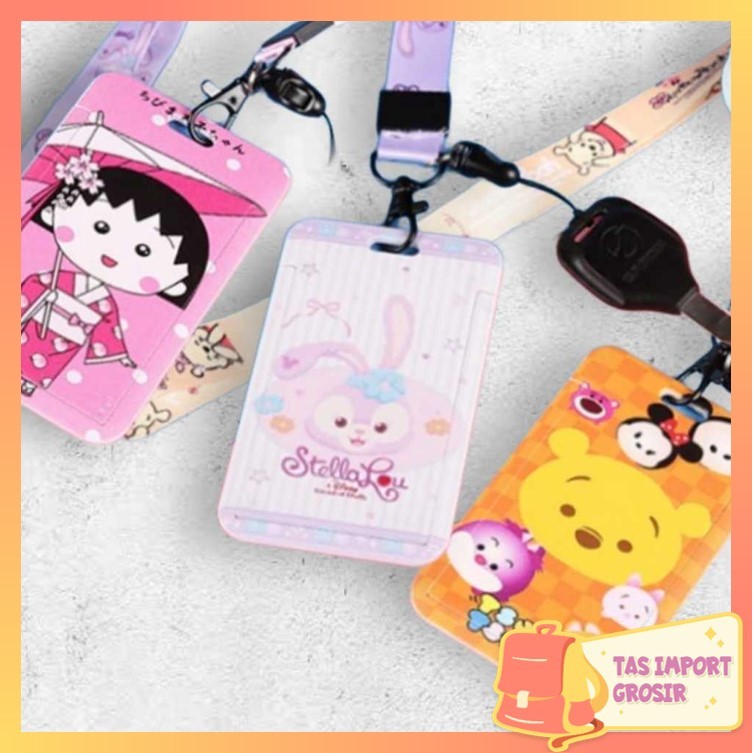 

TAS - 6133 Tali Name Tag ID Card Holder / Penutup Kartu Akses ID Bank / Lanyard ID Card Karakter