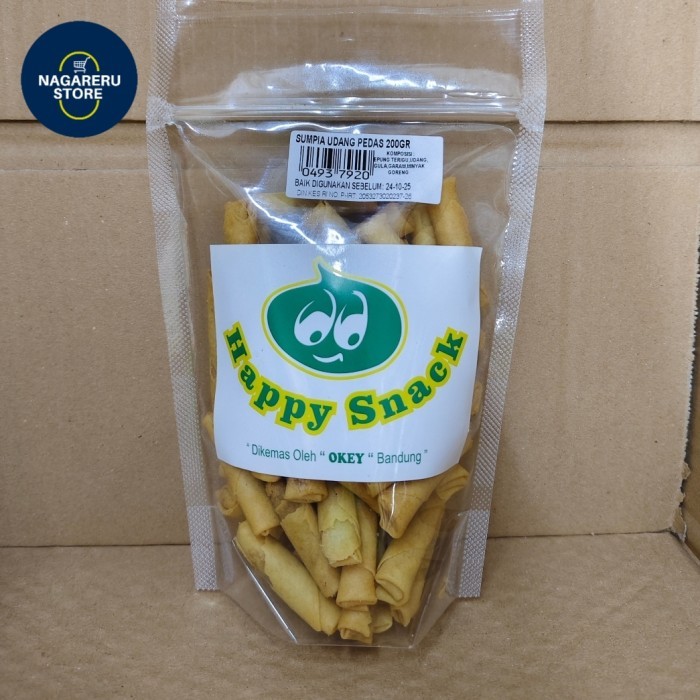 

Happy snack sumpia udang pedas 200gr