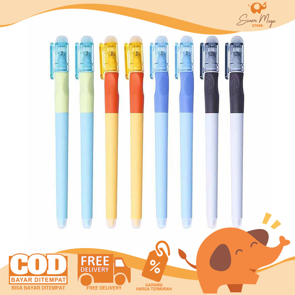 

M&G Erasable Gel Pen 0.5mm B7501 Tip Erasable Colorful Pen With Dual Eraser