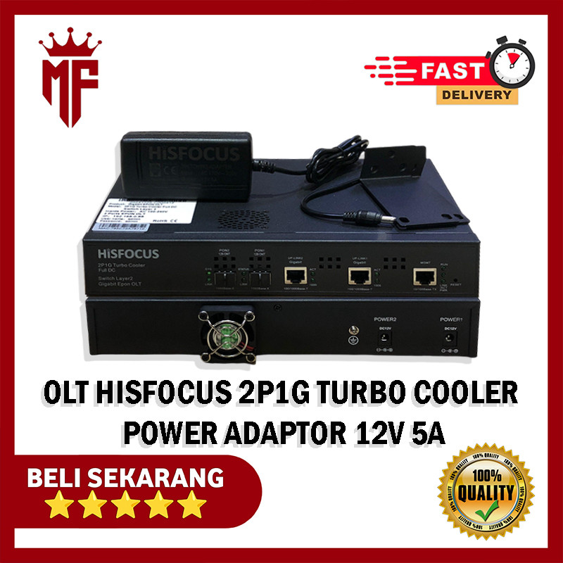 OLT HISFOCUS EPON 2P1G TURBO COOLER FULL DC