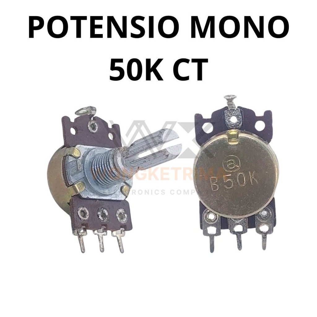 Potensio 50K Mono + CT | Potensiometer 50 Kilo Mono CT