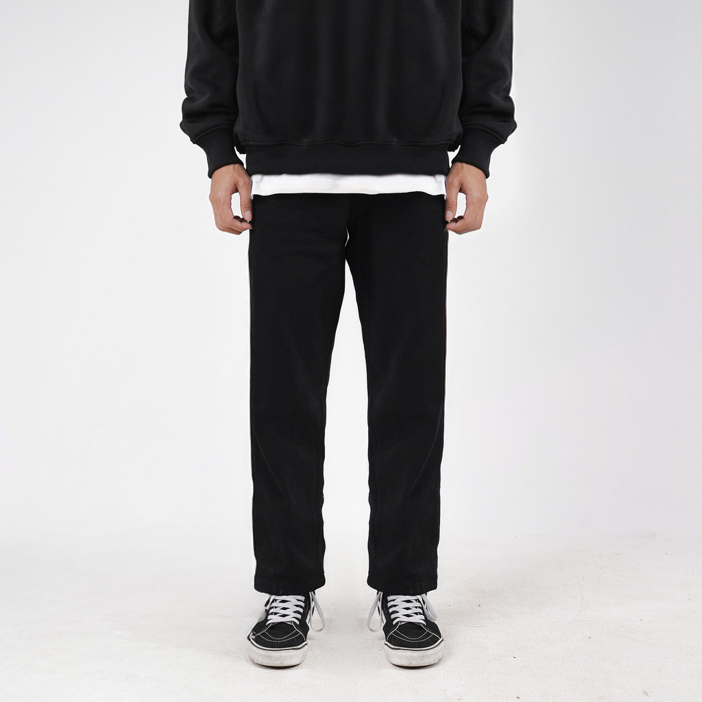 House of Smith Celana Denim Pria - Smith Basic Denim Black #2