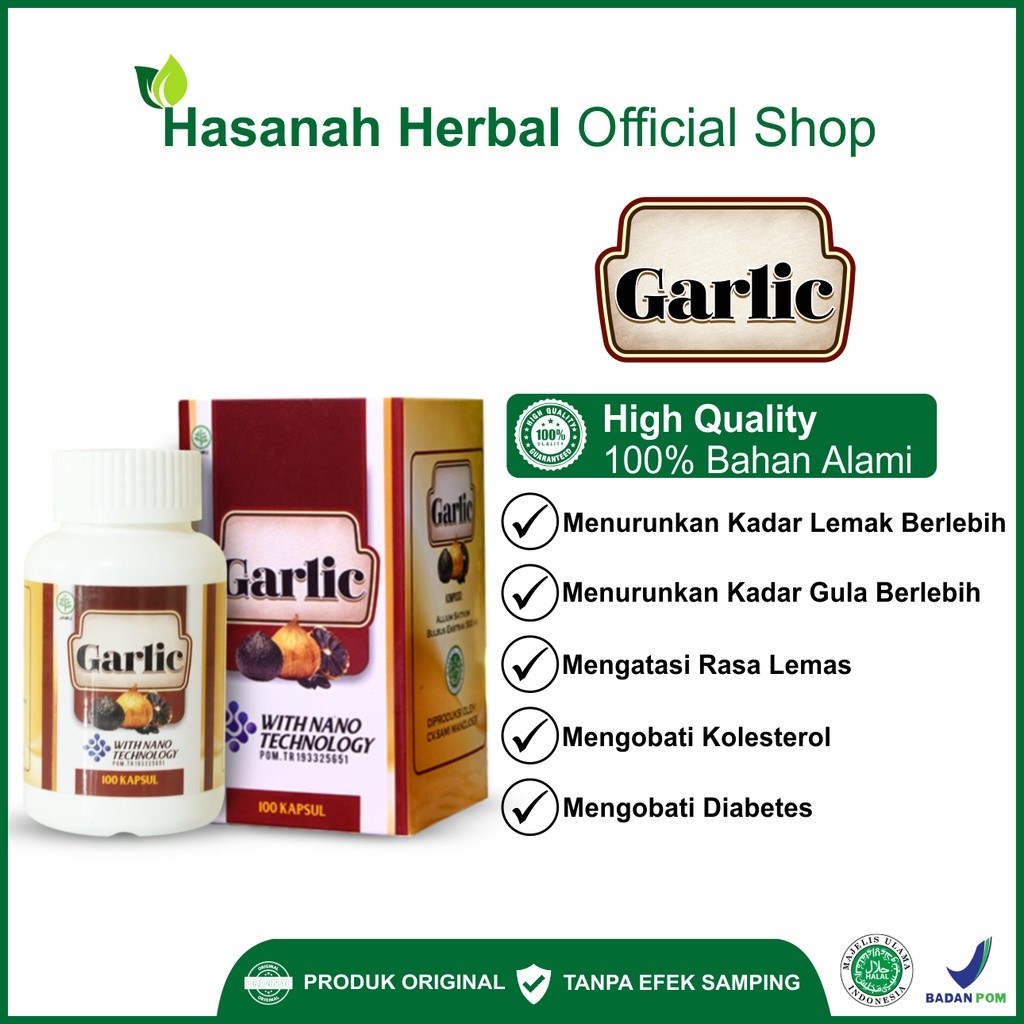 

Kapsul Black Garlic Tunggal Walatra Black Garlic With Nano Technology Obat Diabetes dan Kolesterol