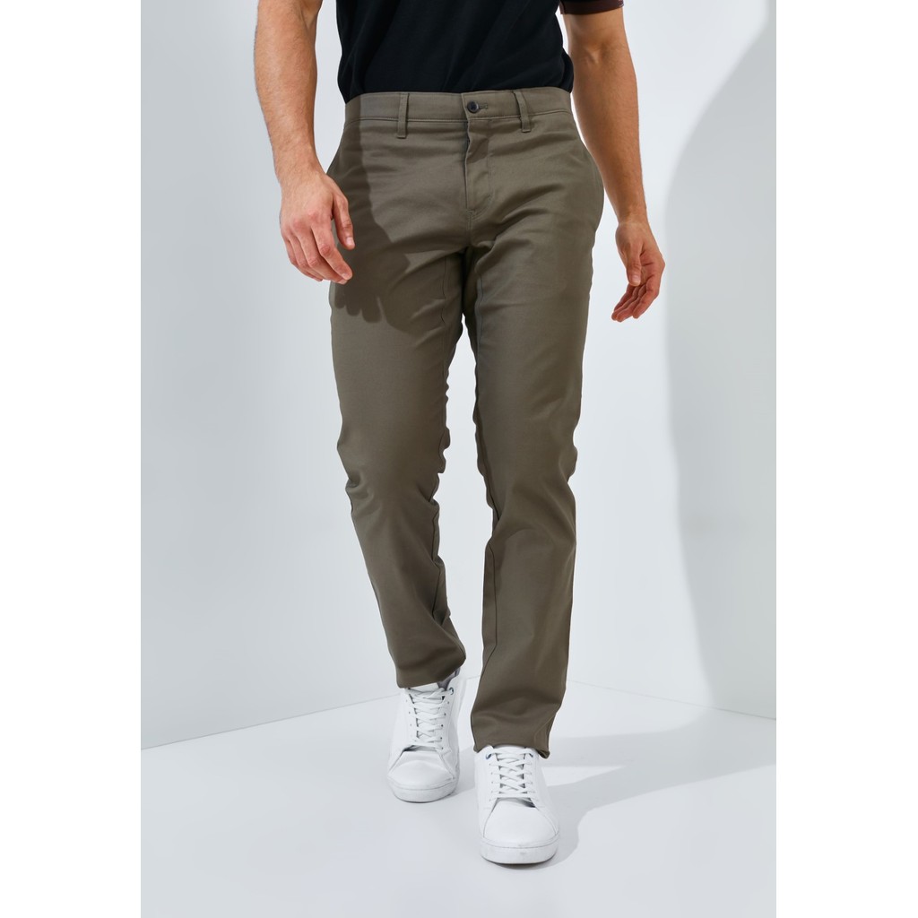 Jack Nicklaus Thunderbird Celana Panjang Pria Slim Fit Olive