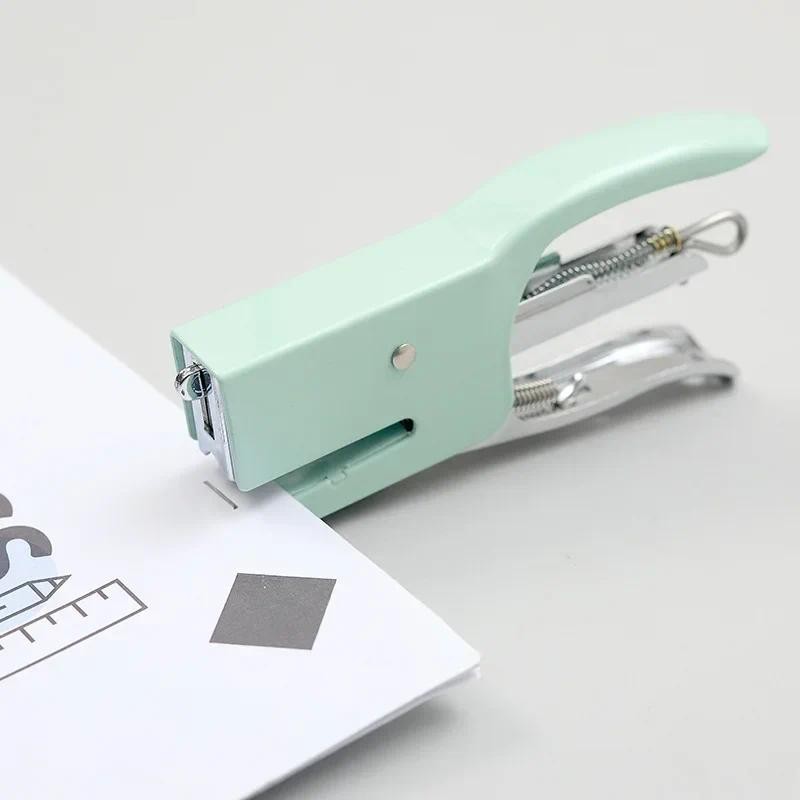 

1pc No Nails No Staples Stapling Machine Metal Stapler Plier Packaging Plier Stapler 10-16 Sheets Capacity No Staples clip