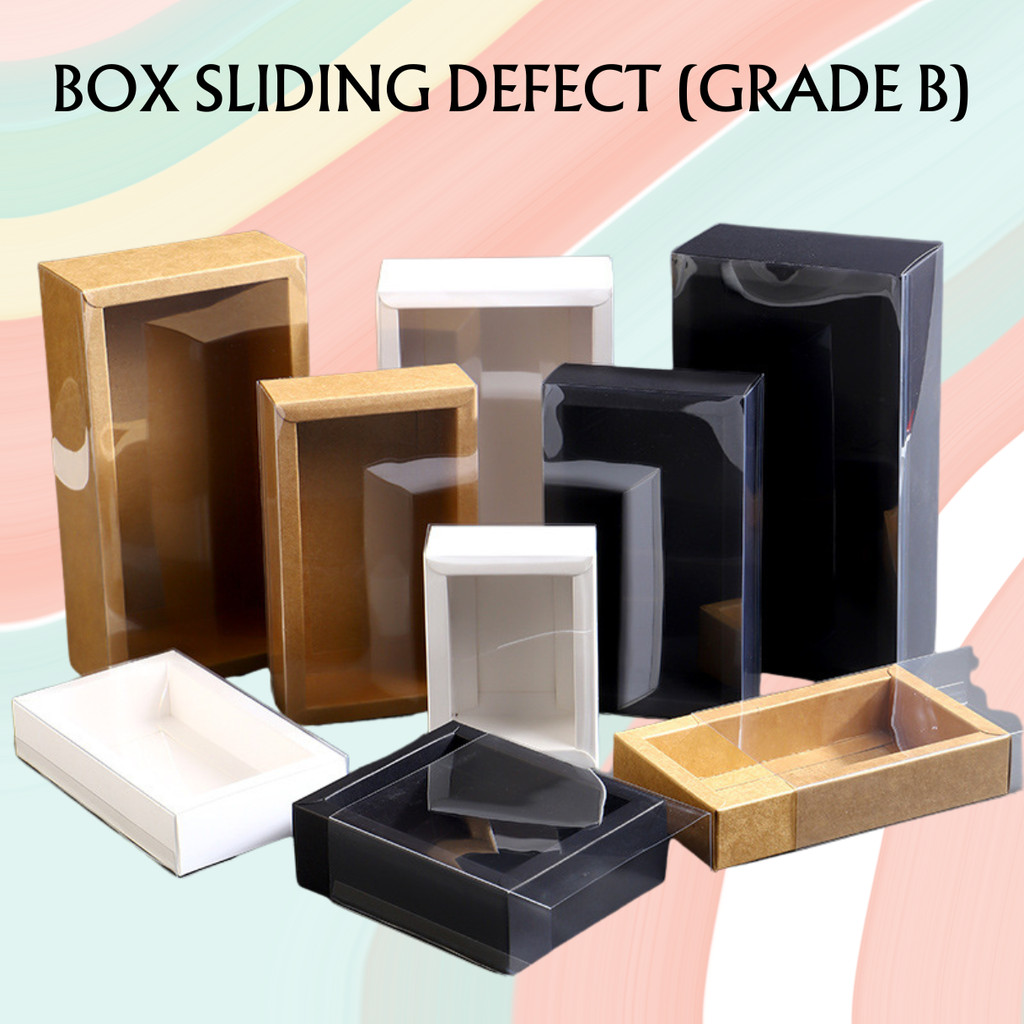 

Box Souvenir Gift Kotak Kado Hardbox Hampers Tutup Mika Transparan Sliding Defect