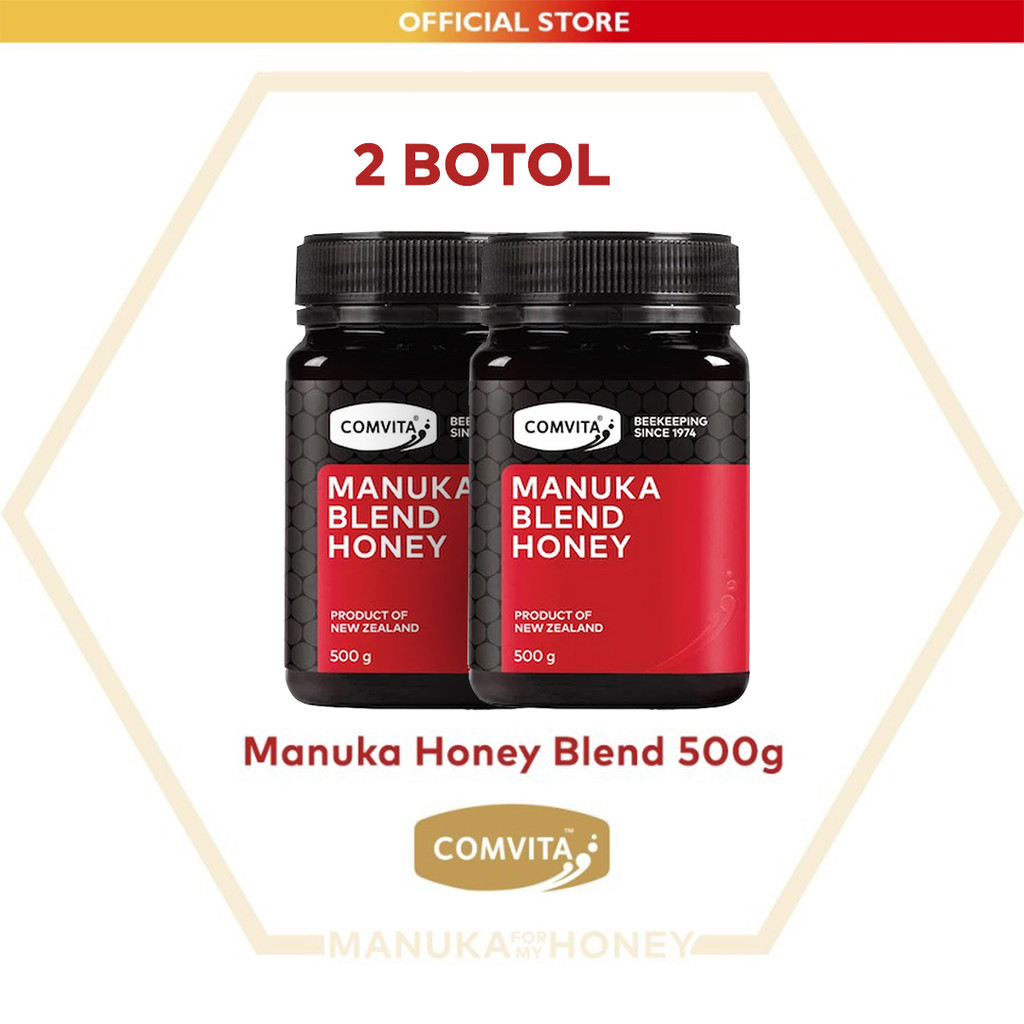 

Comvita Manuka Honey Blend 500g ( 2 BOTOL ) Madu Murni Alami Asli New Zealand