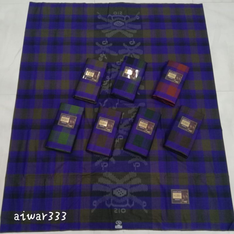 Sarung Nazheef motif BHS kotak-kotak jadul