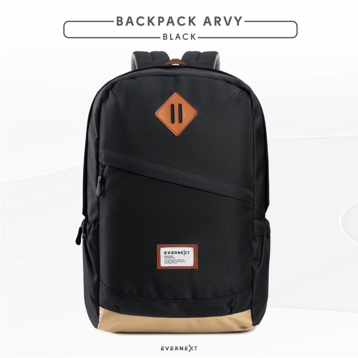 "F.SK" - READY STOCK Backpack Wanita Tas Ransel Wanita Sekolah Kuliah Eiger Bodypack Nama - BLACK