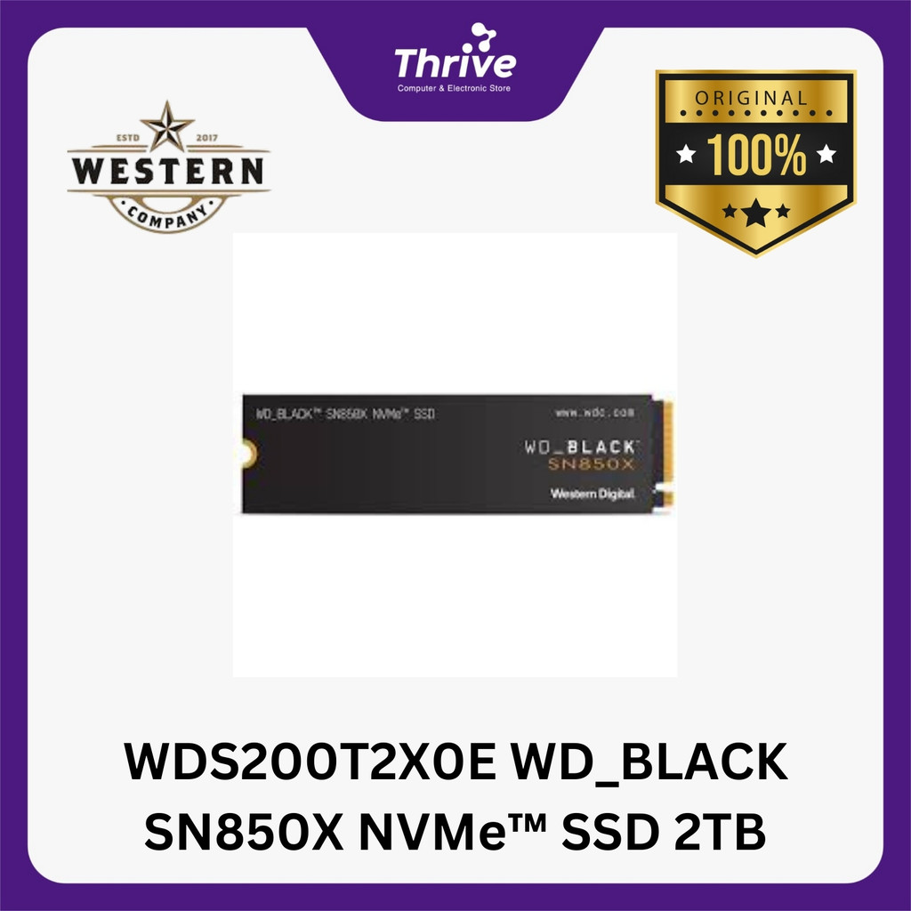WDS200T2X0E WD_BLACK SN850X NVMe™ SSD 2TB