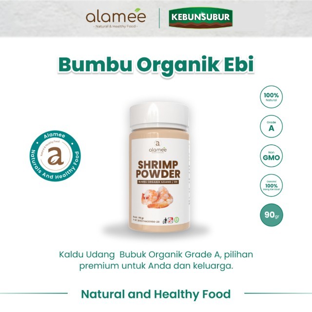 

ALAMEE Bubuk Ebi Halus Kering Udang Bumbu Dapur Organik Shrimp Powder Spice Seasoning 90gr kebunsubur kebunsubur kebunsubur