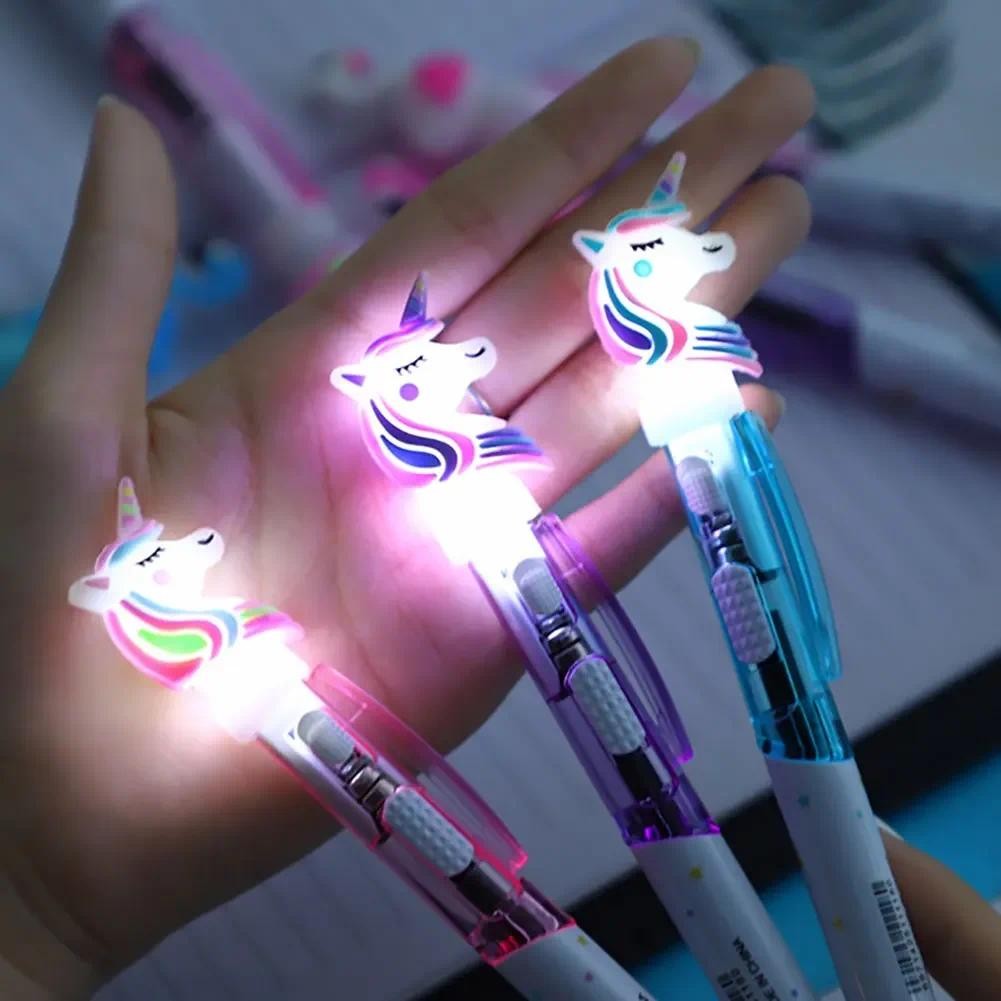 

Cute 0.5mm Ballpoint Pen With Light Cute Writing Pen Students Office Stationery School Ballpoint Pens Supplies Gift