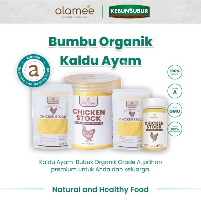 

ALAMEE Kaldu Ayam Bubuk Chicken Stock Powder Seasoning Non MSG Murni Bumbu Spice Seasoning kebunsubur kebunsubur kebunsubur