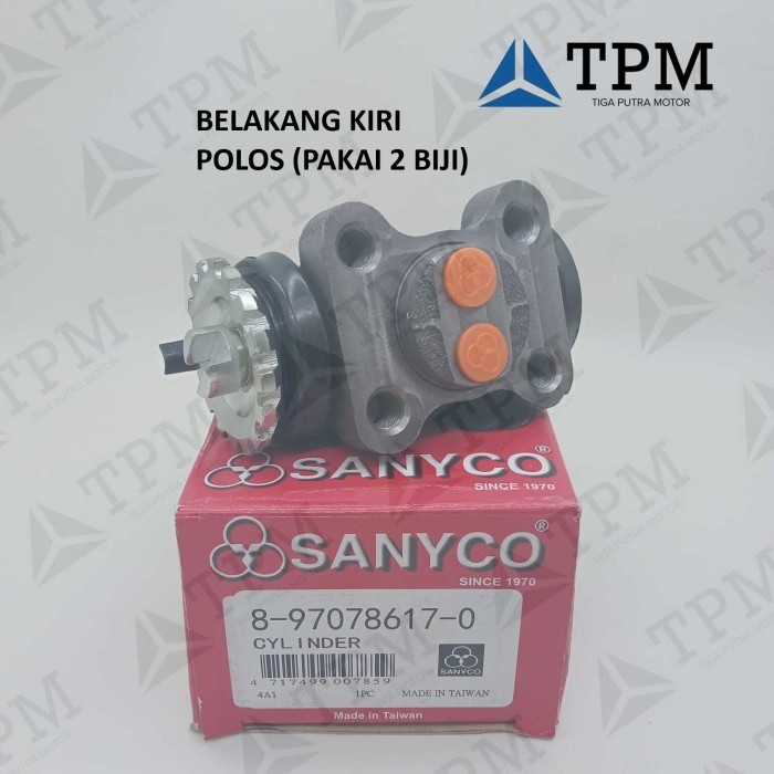 WHEEL CYLINDER MASTER REM BELAKANG ISUZU NKR58 SANYCO - 8-97078-617-0 BARU
