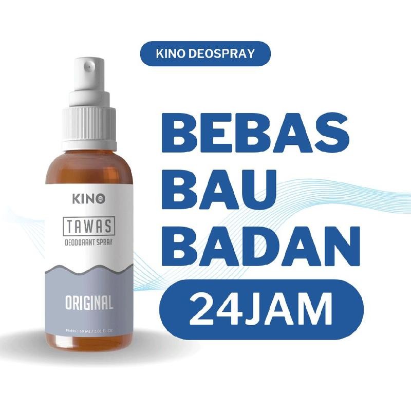 Deodorant Spray Tawas by Kino 60ml Anti Bau Ketik Non Paraben Non Alcohol butuh