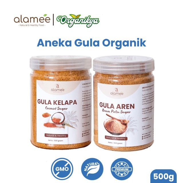

Gula Semut Kelapa Aren Organik Asli Bubuk Coconut Sugar Premium Powder Natural Organik Organic 500gr organikya