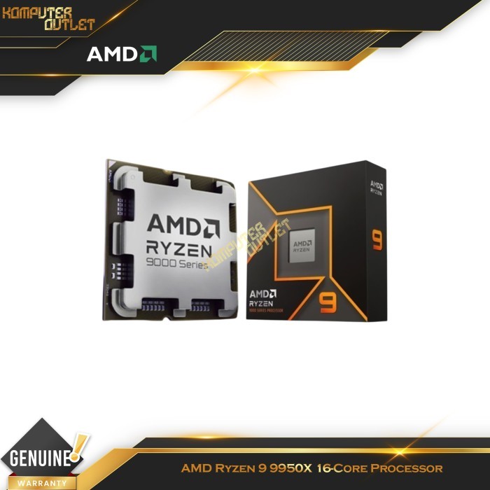 AMD Ryzen 9 9950X 4.3Ghz Up to 5.7Ghz 16-Cores AM5 Processor | Ryzen 9 4.3 Ghz | Ryzen 9 5.7 Ghz | R