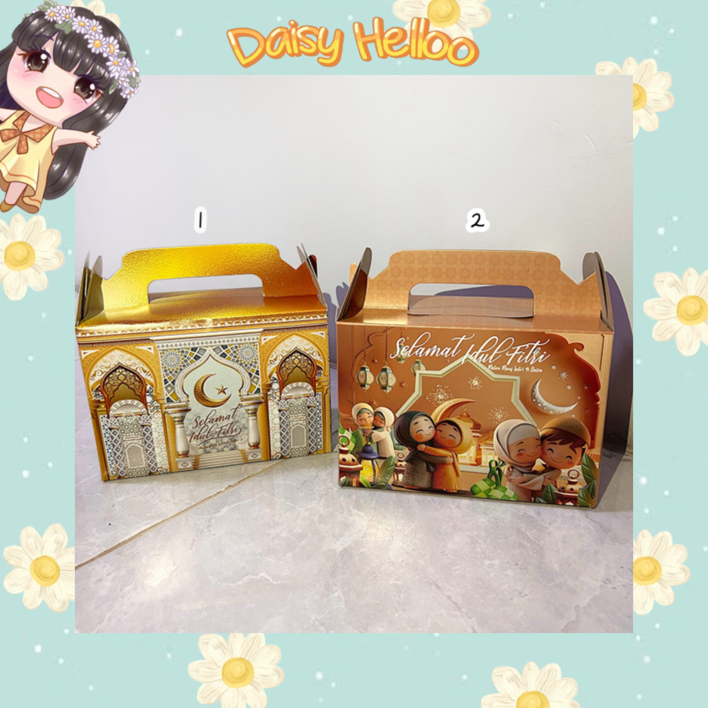

GBOX Gable Box L Toples 300-800ml Lebaran Idul Fitri 2025 Aesthetic Hampers Parcel Ramadhan Snack Anak Muslim Bjm Banjar Banjarmasin DaisyHelloo