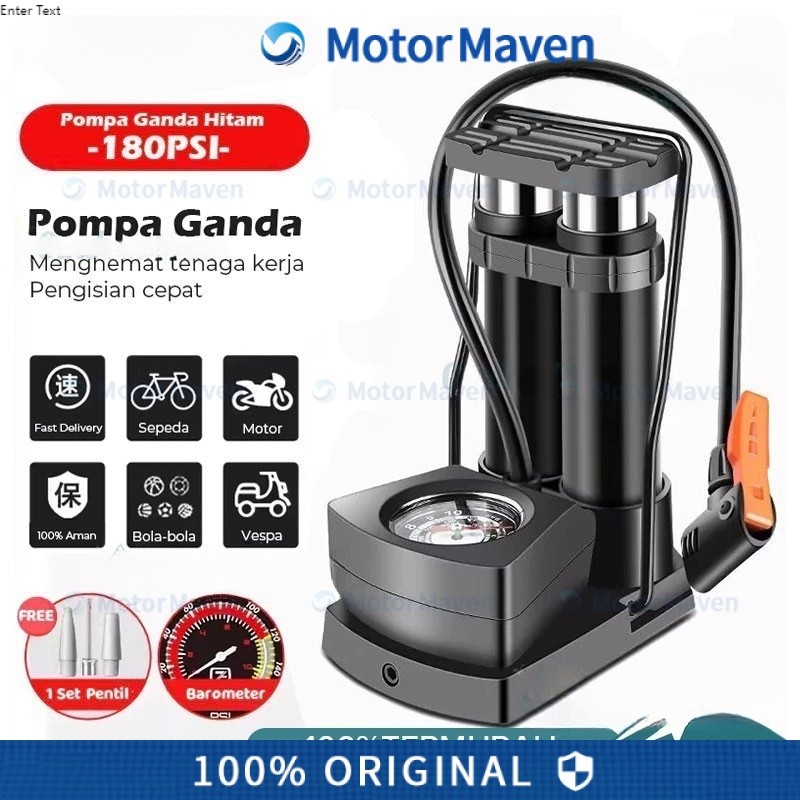 Pompa Angin Kaki/Pompa Kaki/Pompa Ban Mini Foot Pump Portable High Pressure Pompa Angin Kaki Untuk b