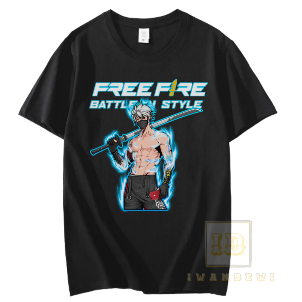 77TF // BAJU KAOS ATASAN SKIN FF FREE FIRE VERSI CHARAKTER // SG 2 JT FREE FIRE // KAOS GAMING // BI