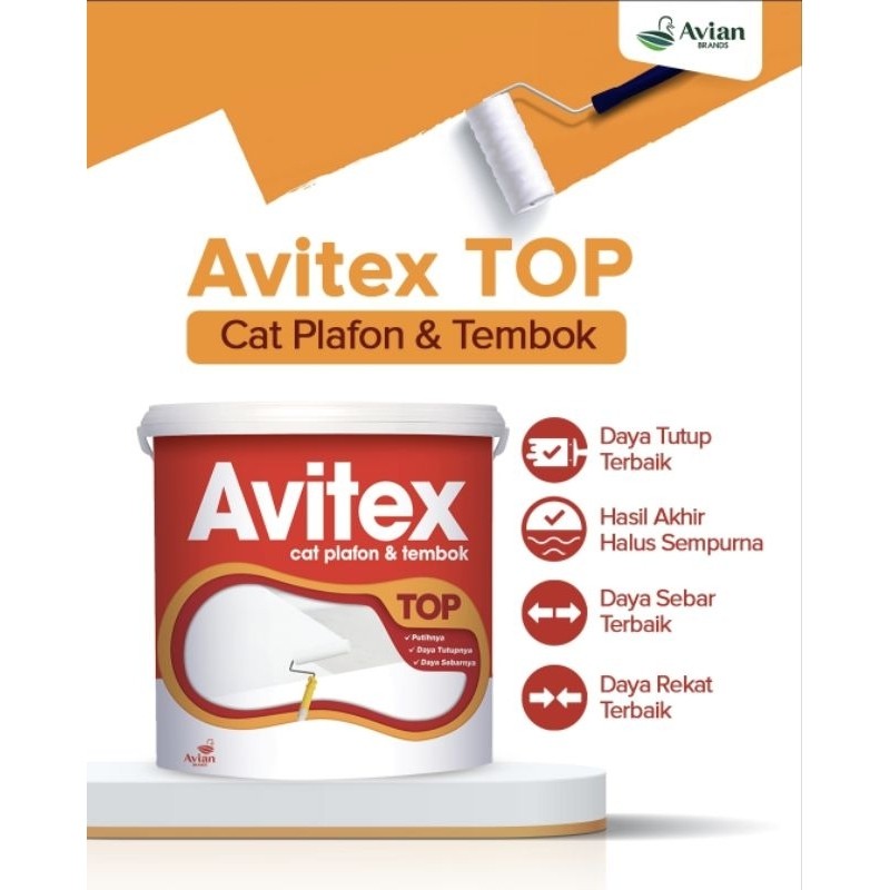 CAT TEMBOK AVITEX 1KG 5KG 20KG 25KG KHUSUS WARNA PUTIH