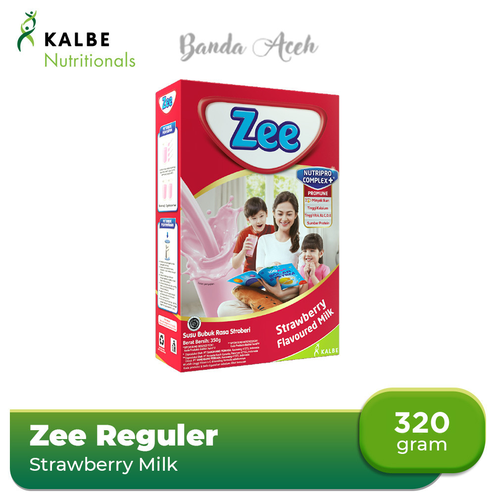 

(Aceh) Zee Reguler Strawberry Milk 320gr