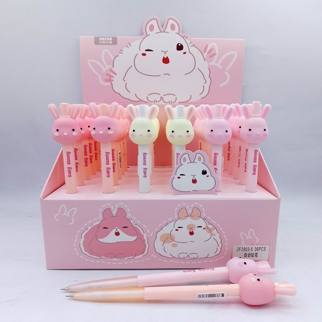 

SOFUN MECHANICAL PENCIL ZF2903-5 - Pensil Mekanik Fancy Karakter Motif Baby Bunny